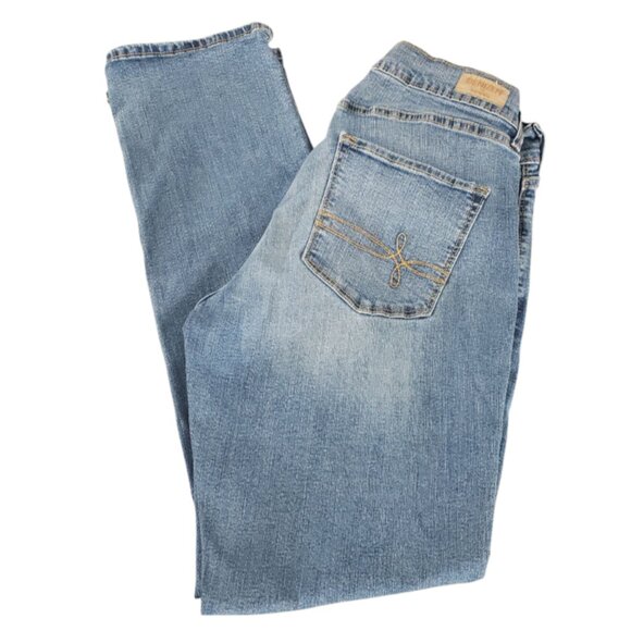 Denizen Levi's Women's Blue Jeans Curvy Slim Flare Leg 4 - Picture 1 of 5